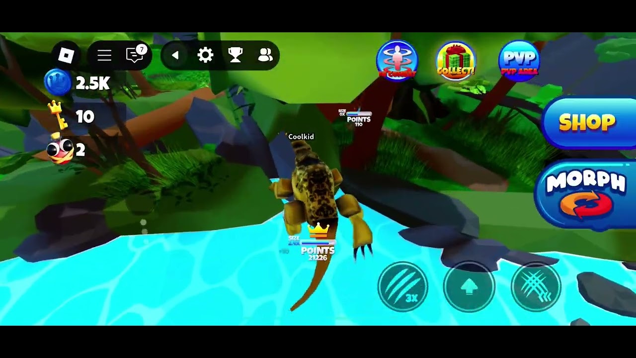 New spinosaurus in morph world, Roblox