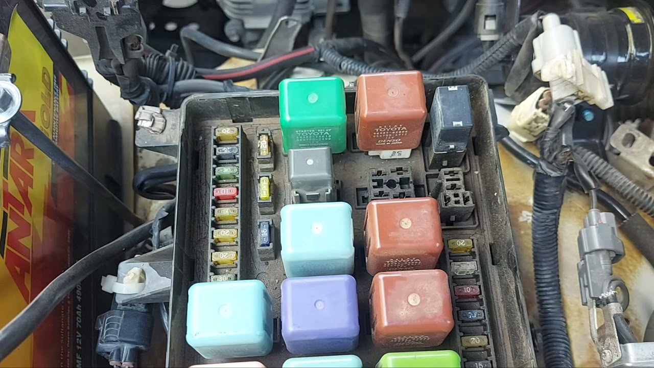 Toyota landcruiser 2002 مشكلة السيارة ما تشتغل ومعدل في الفيوز بوكس تم حل المشكلة  0096871957798