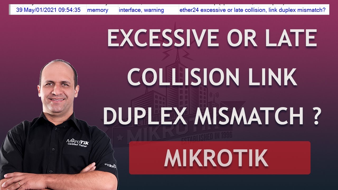 Excessive or late collision link duplex mismatch mikrotik | Leonardo Vieira