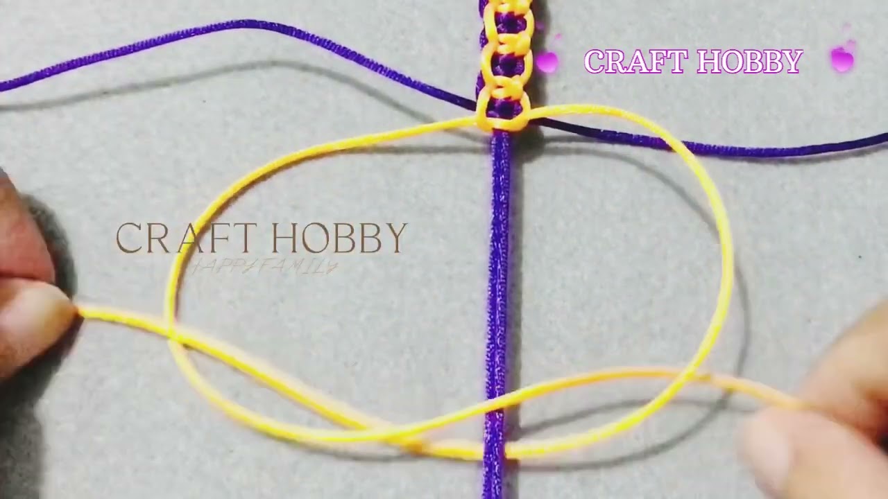 Diy 💜 How to make bracelet 💖 Cara membuat gelang | Craft Hobby