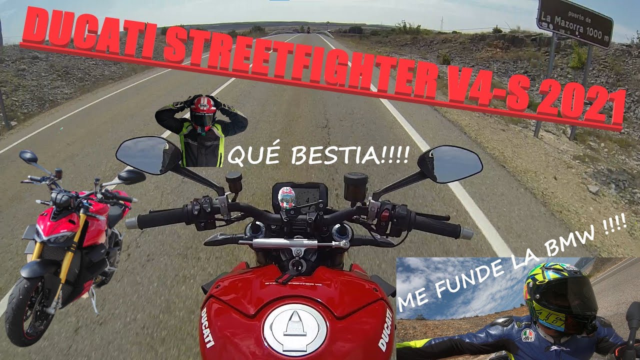 Pruebo la DUCATI STREETFIGHTER V4-S 2021 y me 
