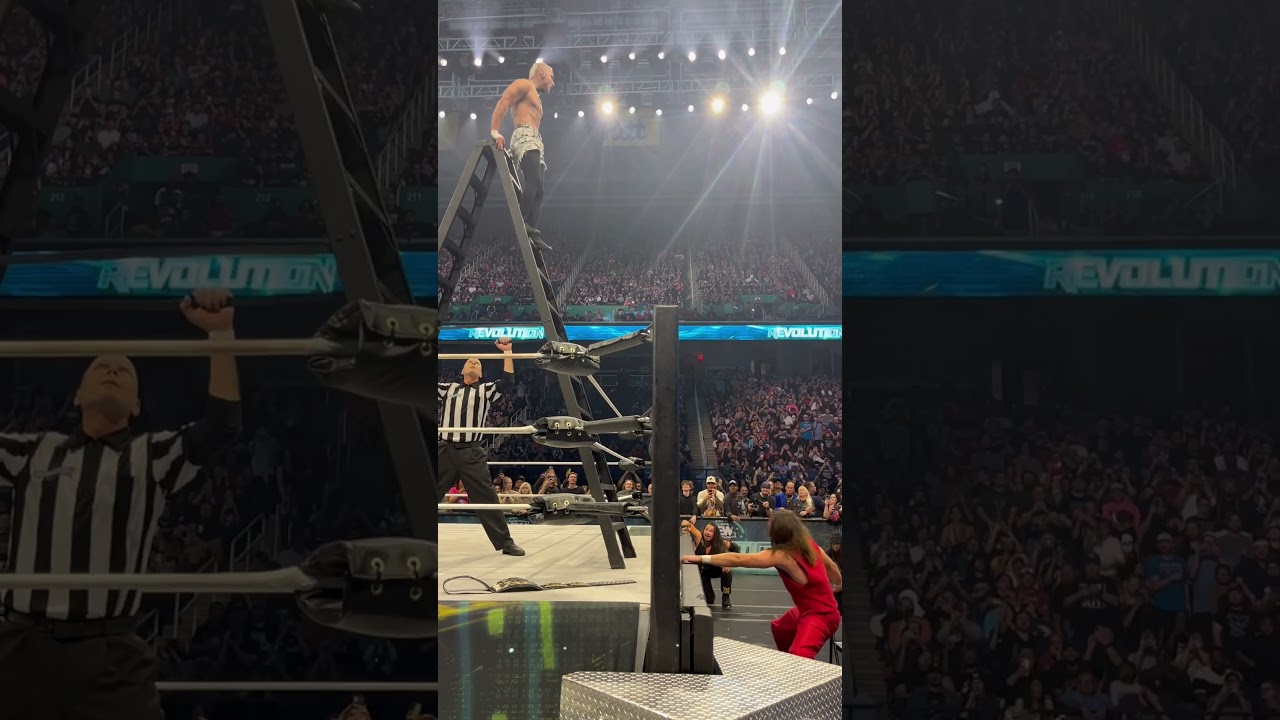 Darby Allin goes through the Glass Table at AEW Revolution
