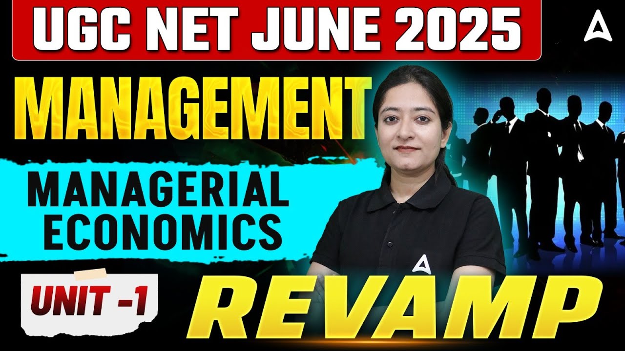 UGC NET Management Paper 2 Unit 1 Managerial Economics | By Bushra Ma'am