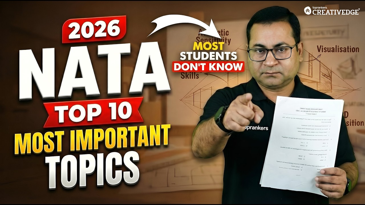 Top 10 MOST Important Topics for NATA 2026 | Don&rsquo;t Miss These!