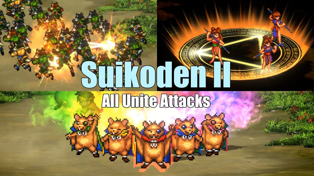 All Suikoden 2 Unites (including variants and fails)