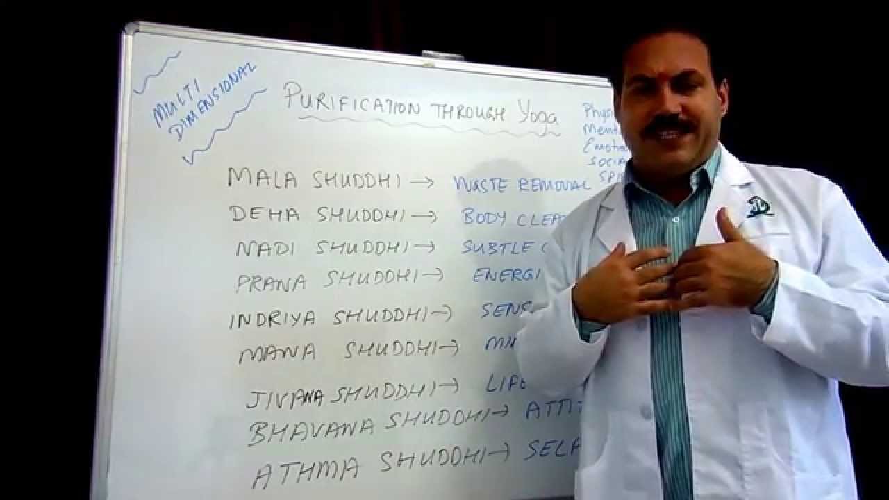 Navavidha shuddhi of Yoga described by Dr Ananda Balayogi Bhavanani