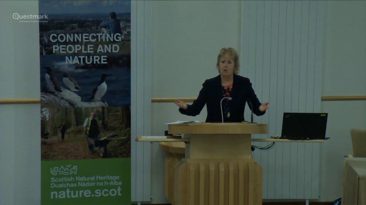 Roseanna Cunningham MSP - Cabinet Secretary for the Environment, Land Reform and Climate Change.
