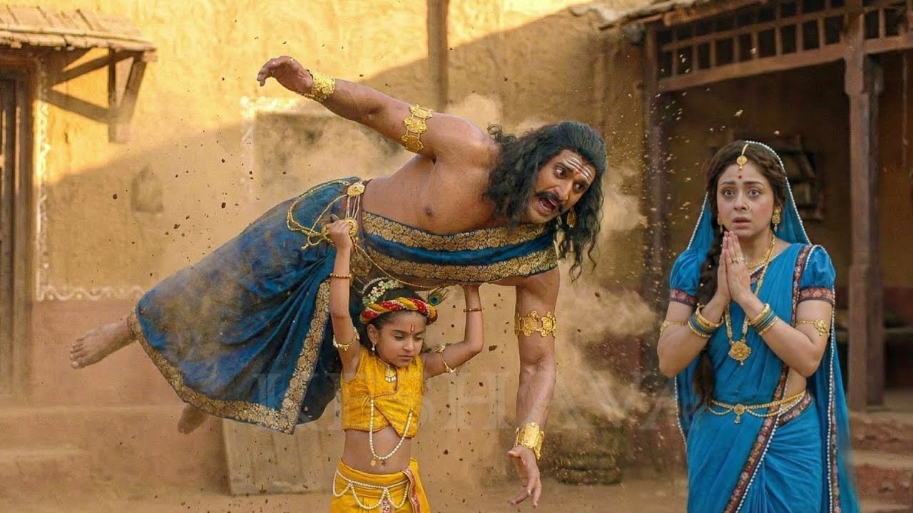 बाल कृष्ण ने यशोदा मैया के सामने कंस को उठाकर पटका | यशोमती मईया के नंदलाला | Shree Krishan Leela 