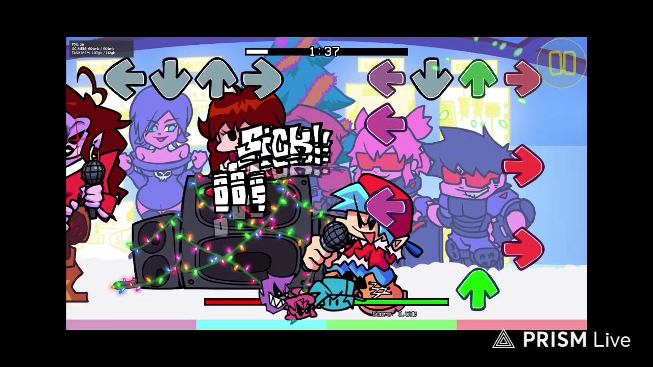jogando fnf no celular