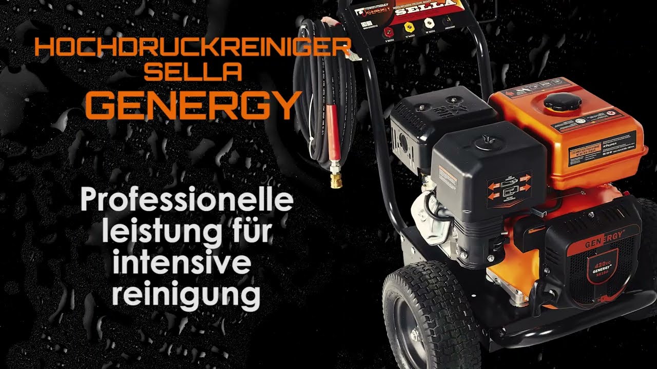 Genergy Sella Hochdruckreiniger: Professionelle Reinigung ohne Grenzen! 💦💪