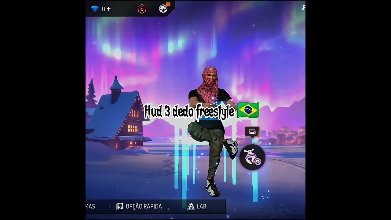 Hud estilo livre 🇧🇷 #freefire #freestyleplayer #3dedos