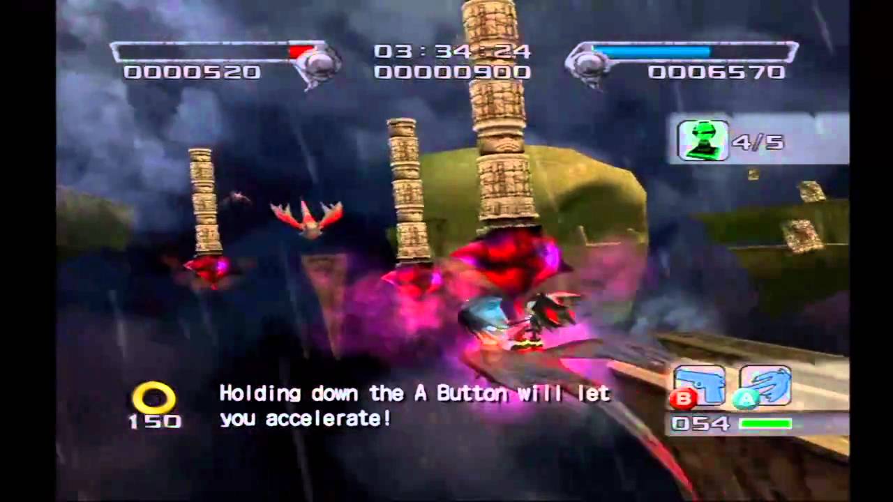 Shadow the Hedgehog: Stage 4-3 Sky Troops (Hero Mission no com)