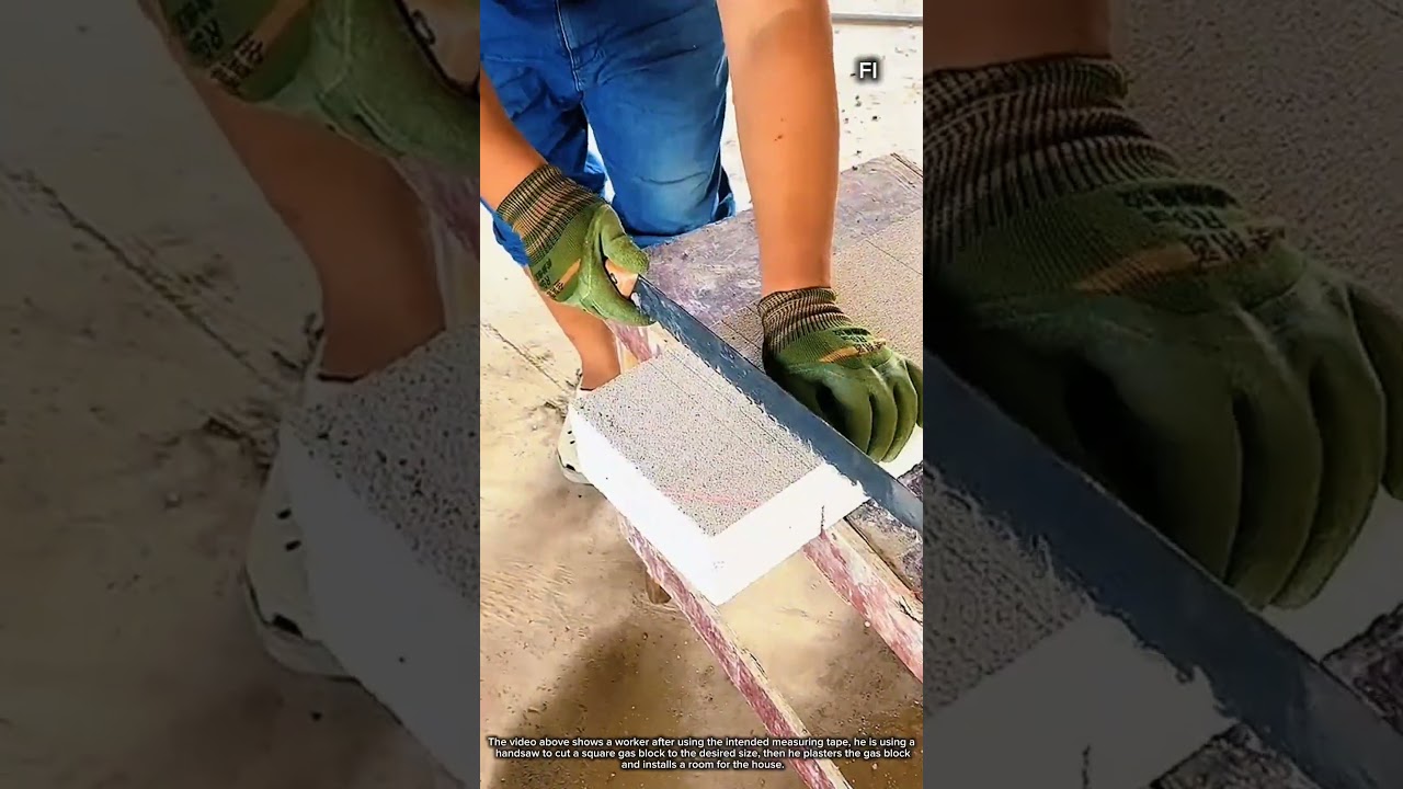 Aerated concrete block is a super light unburnt building material