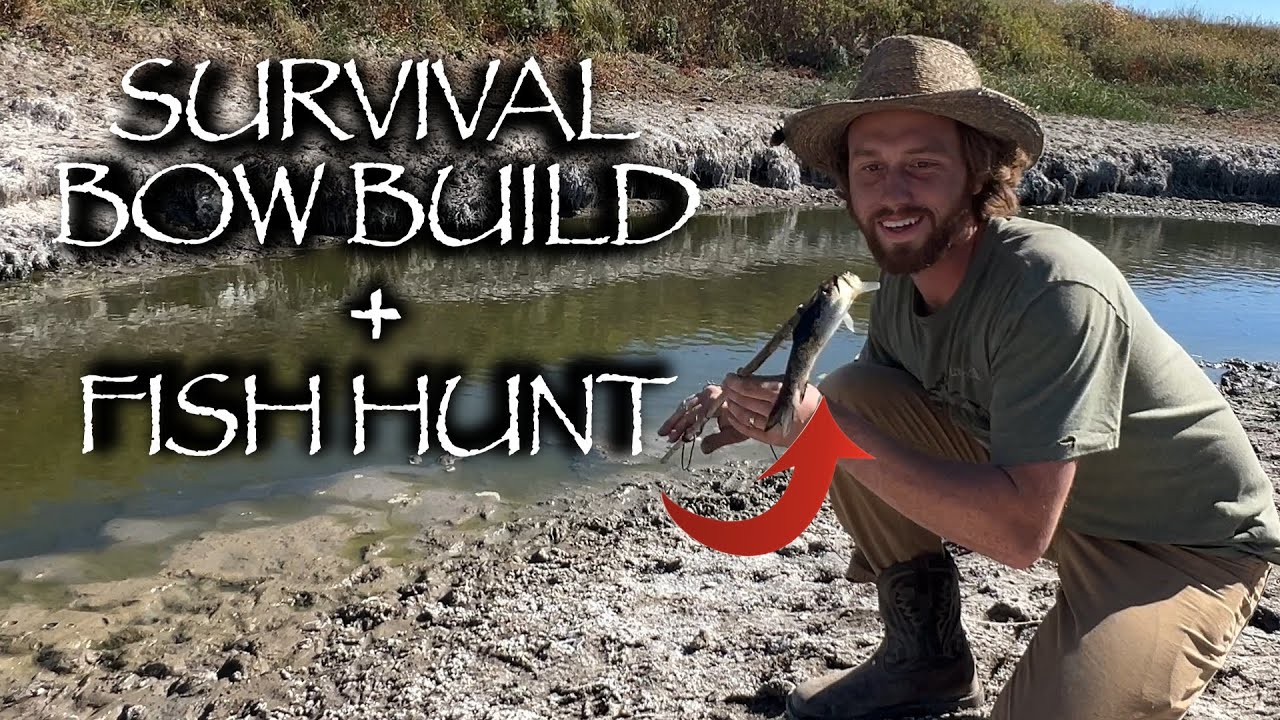 Bow Fishing For Survival | How To Make a Survival Bow AND Catch Fish With It!