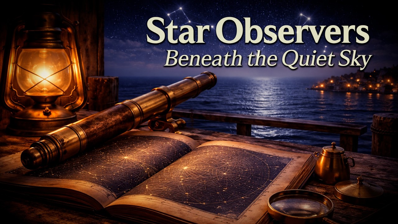 Star Observers Beneath the Quiet Sky | Gentle Dockside Sleep Story