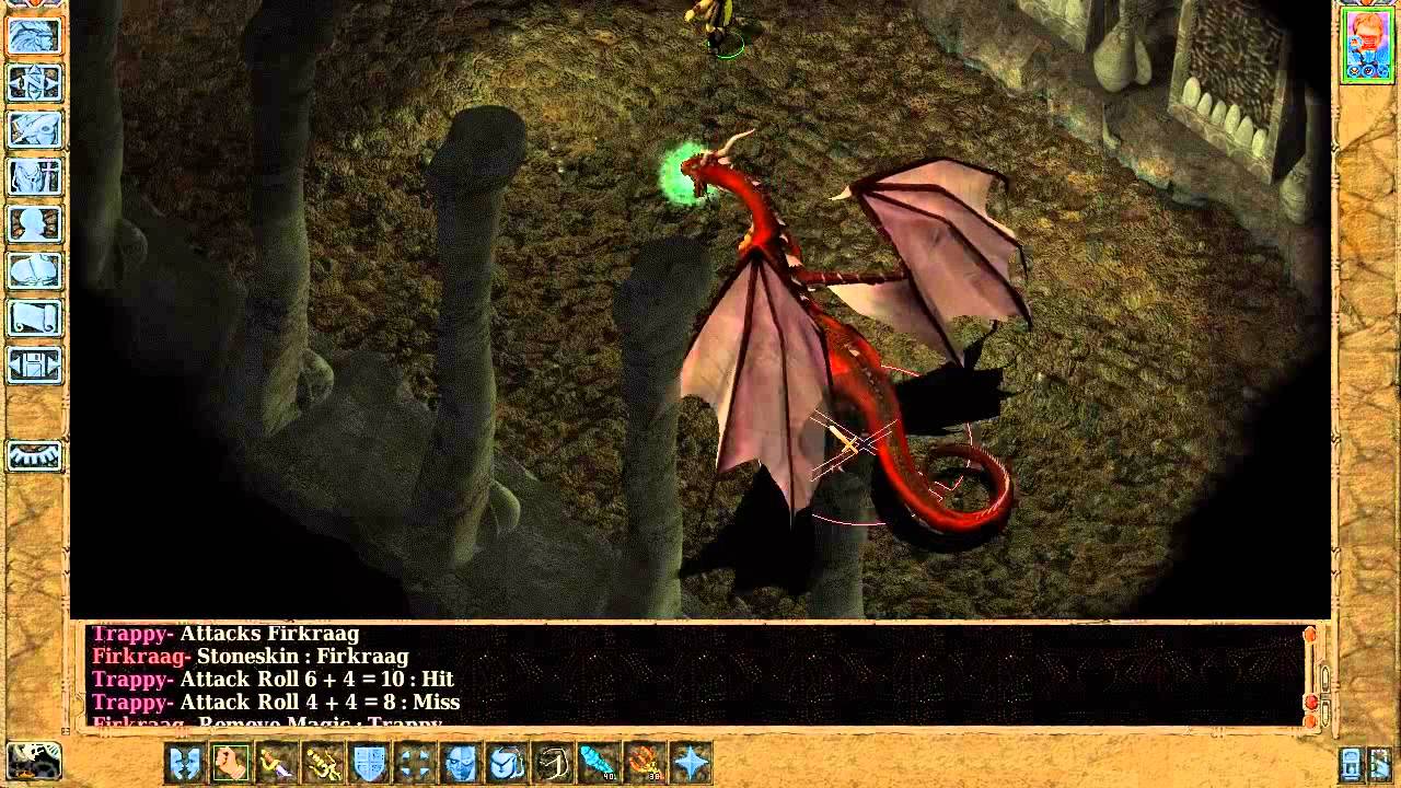 Baldur's Gate 2 Monk solo part 37  : Firkraag the Red Dragon