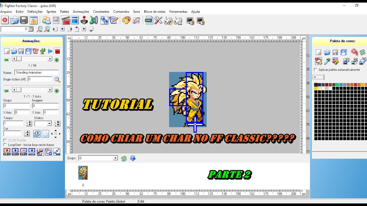 Como criar chars com o Fighter Factory Classic - Parte 2 #Mugen #AndroidMugen #MugenAndroid
