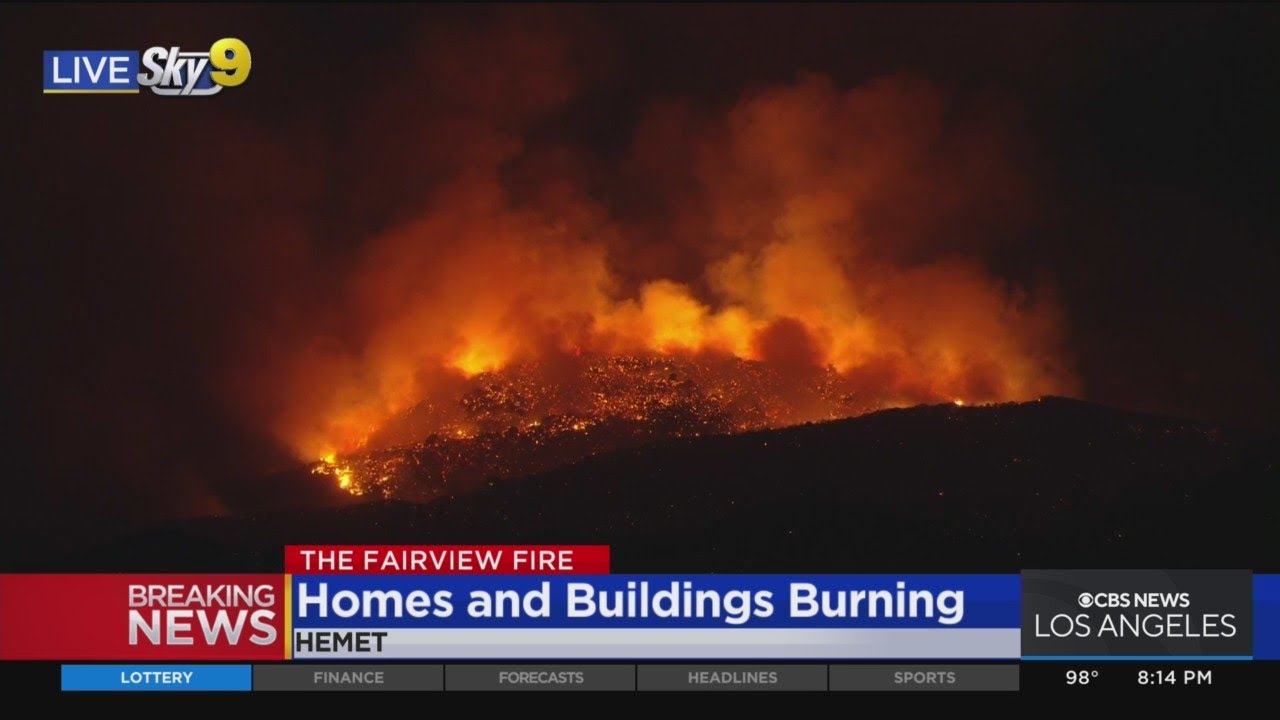 5,000 structures threatened in Fairview Fire