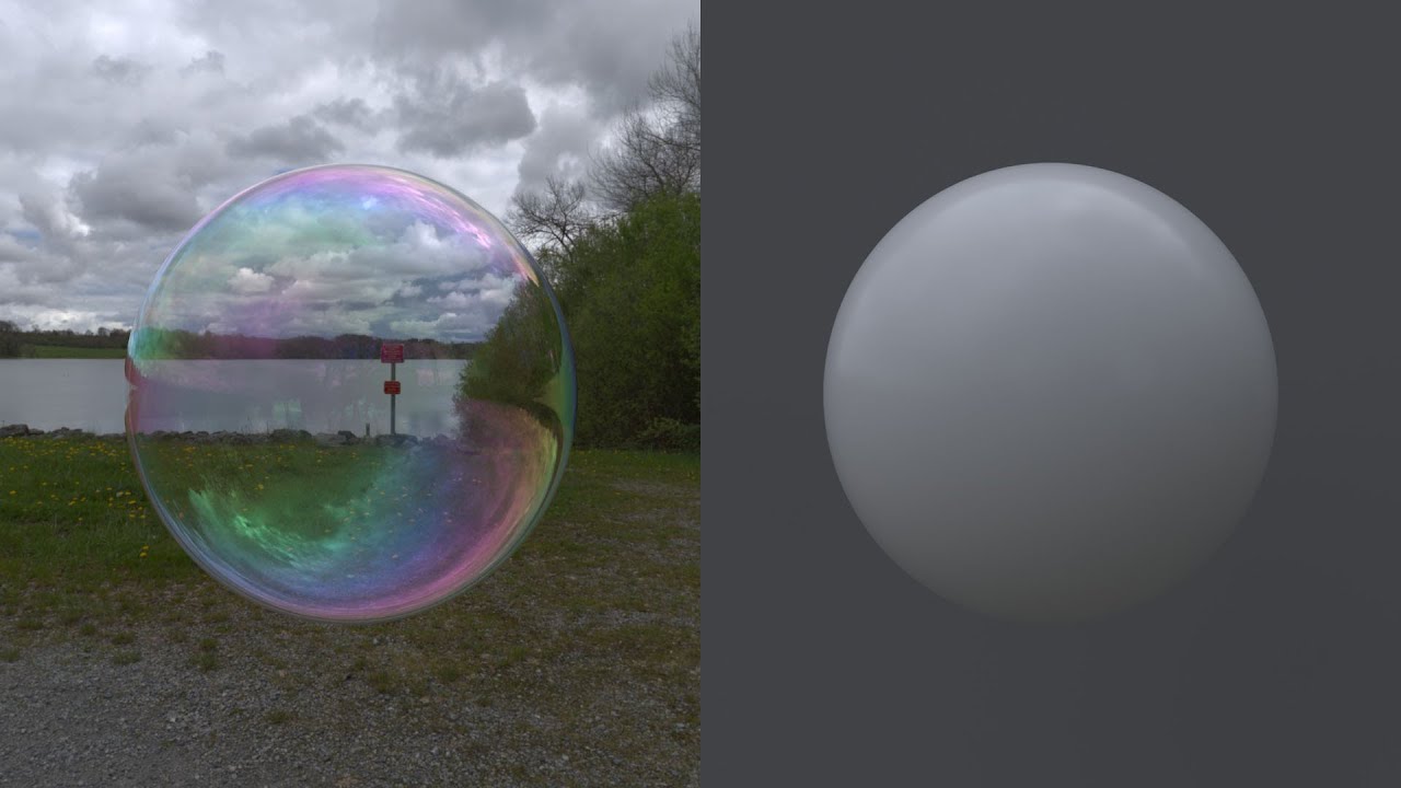 Autodesk Maya - Soap Bubble Shader in Arnold