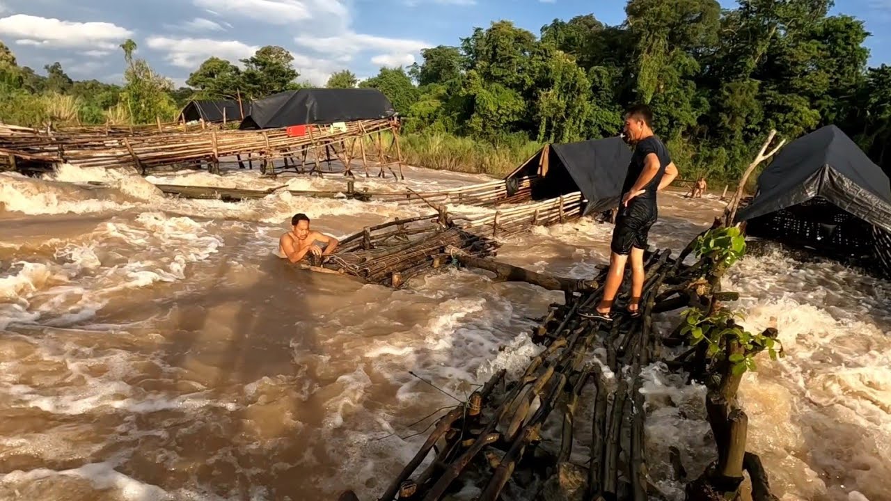 ທີ່ດັກປາເເມ່ນ້ຳຂອງລາວໃຕ້//ที่ดักปลาเเม่น้ำโขงลาวใต้ Dong Una