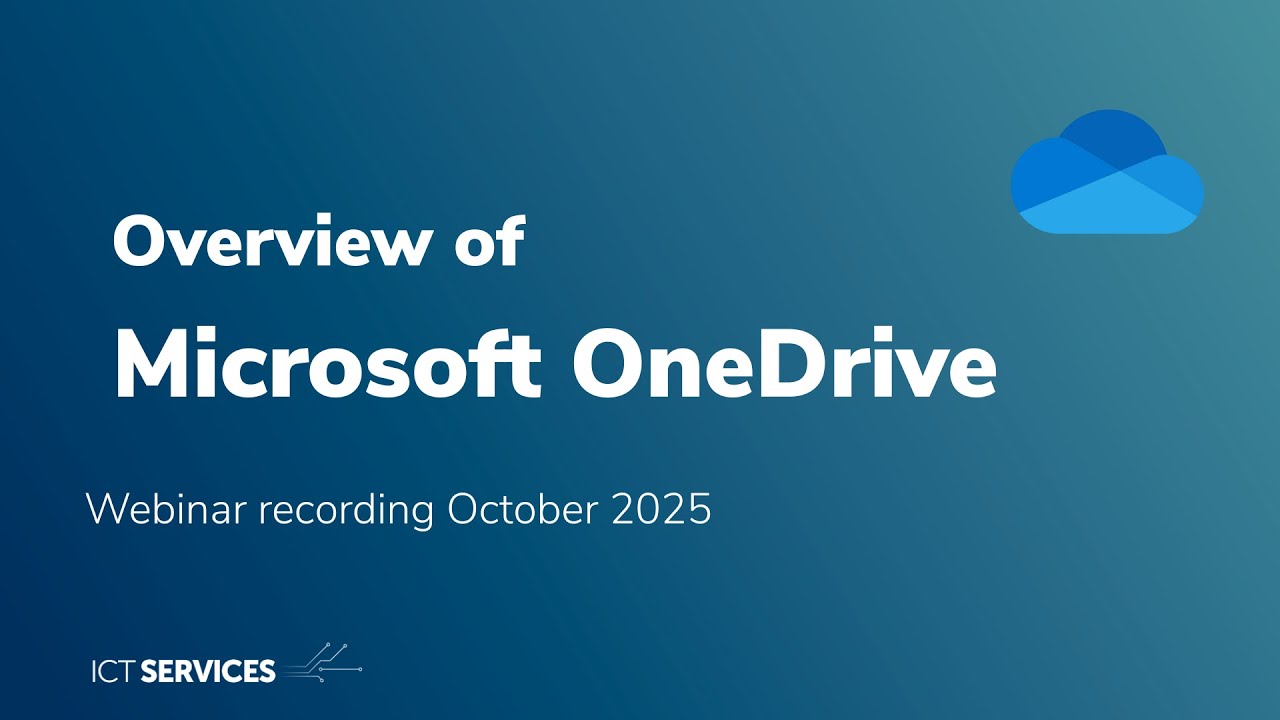 Обзор Microsoft OneDrive — вебинар — октябрь 2025 г.