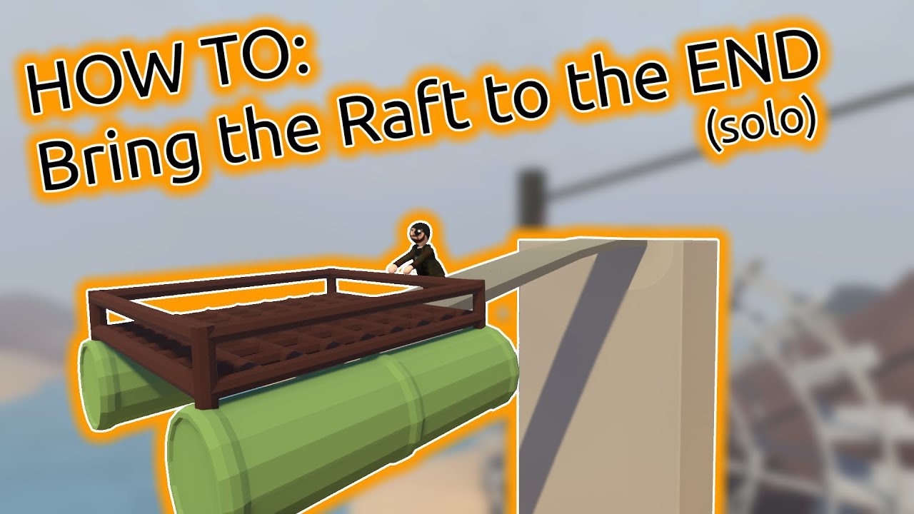 HOW TO: Fall Flat - Bring the Raft to the Diving Board (solo method)