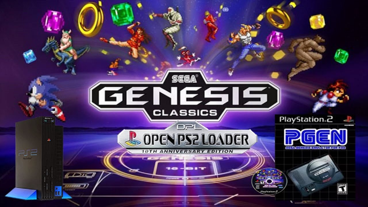 Emulador de Sega Genesis PGen com 1.237 Roms ISO Para OPL Download Link na descrição do vídeo