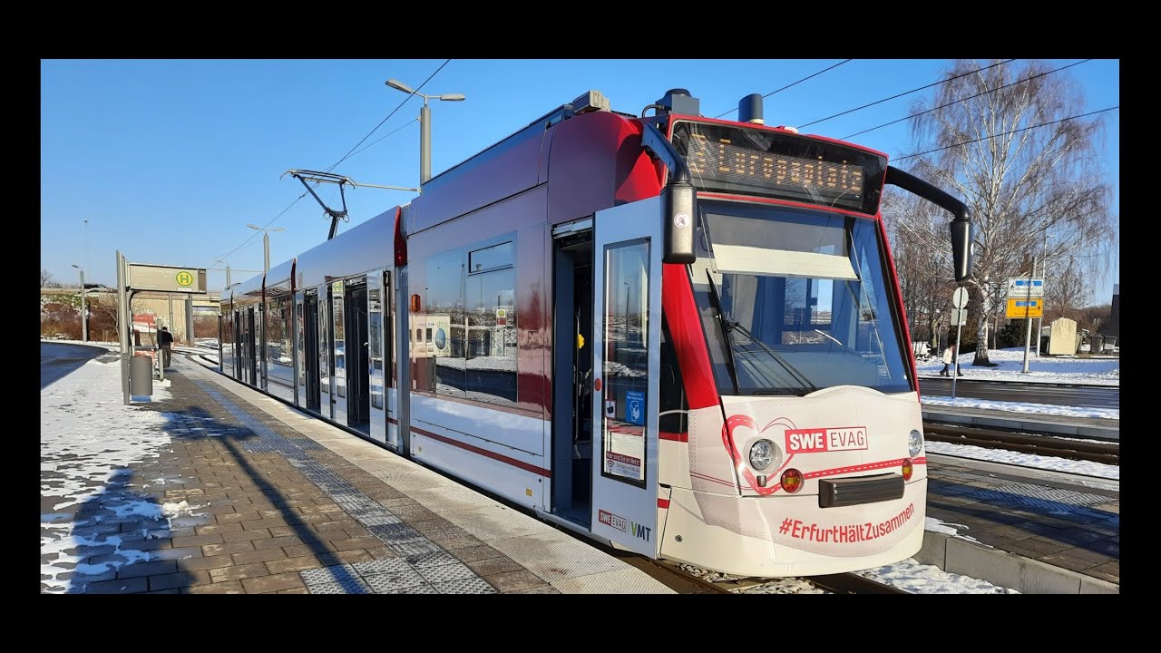 Straßenbahn Erfurt 2021 Impressionen