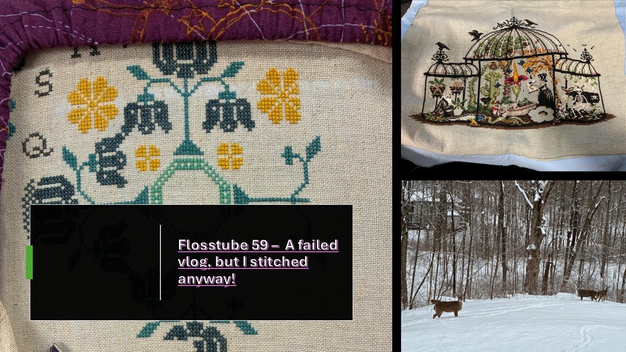 Flosstube 59 - A failed vlog, but I stitched anyway!