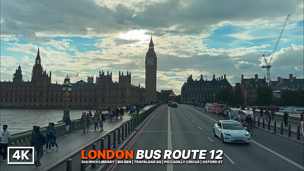 London Bus Journey to Oxford Circus | Bus Route 12 via Big Ben, Trafalgar Square & Regent Street