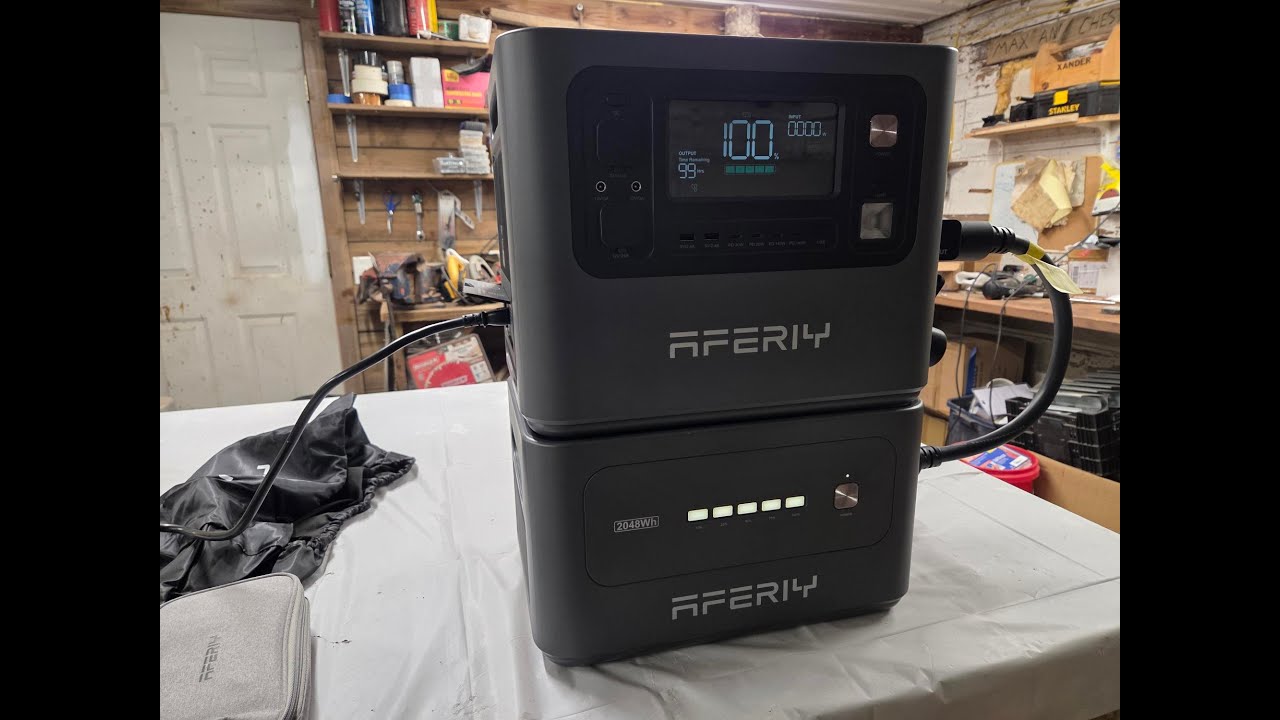AFERIY. Портативная электростанция P280 и интеллектуальный блок питания P280-B. Видеообзор. Надеж...