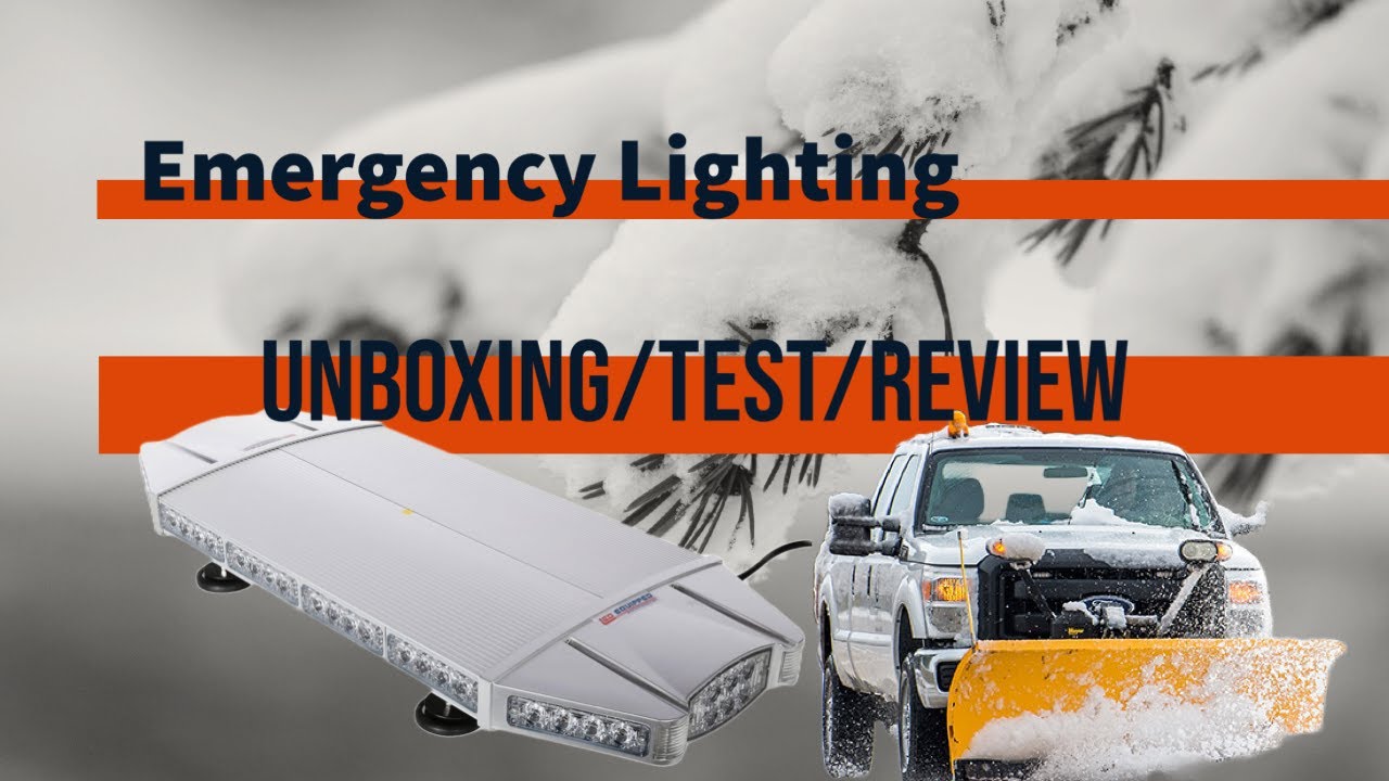Emergency Light For Work Truck Unboxing/Review/Test LED Equipped Falcon Flight 18