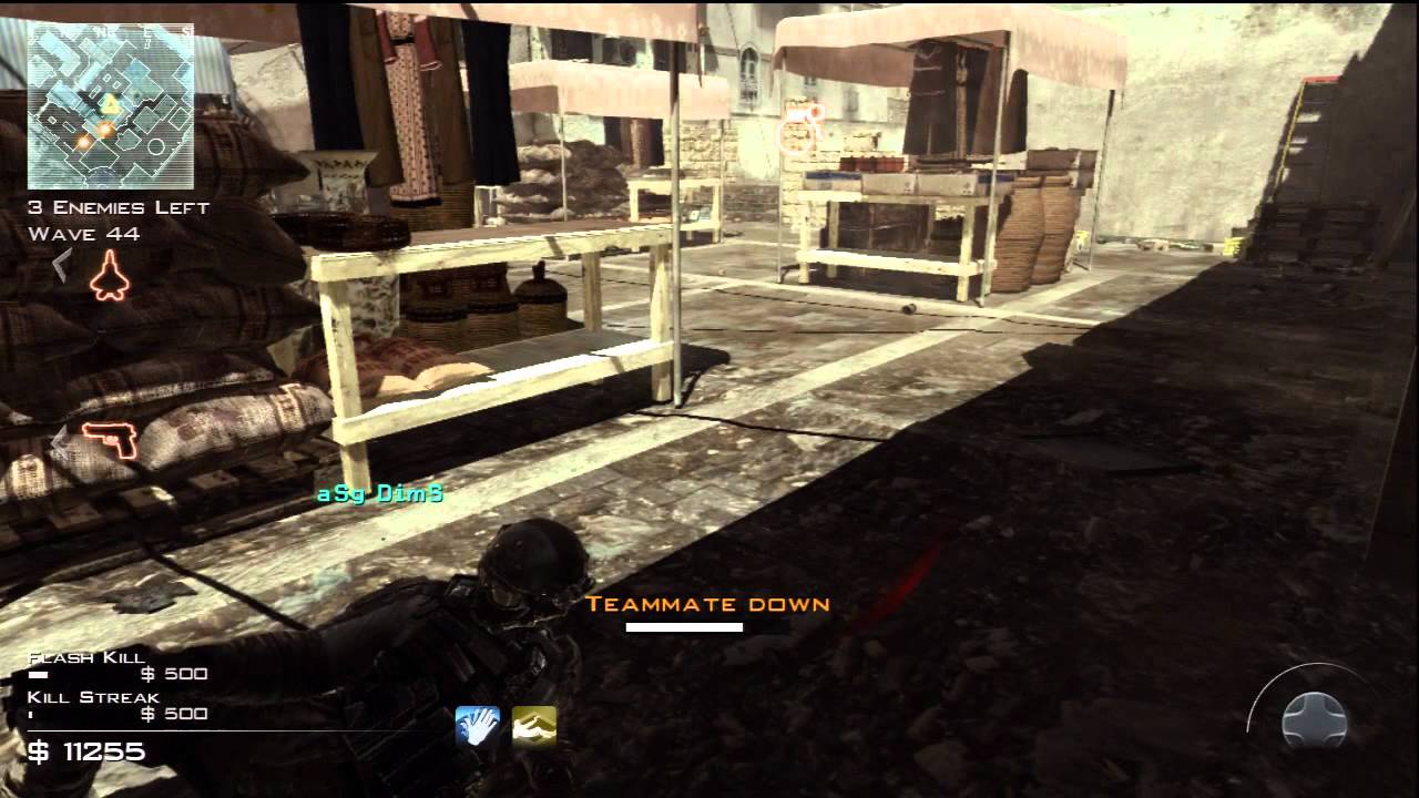MW3 Survival: Gun Game challenge part 4: LMGs, Riot Shield, RPG & Knife + Suicide