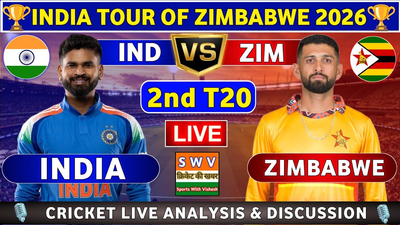 India vs Zimbabwe, 2nd T20 Live Match Analysis & Discussion IND vs ZIM 2nd T20 Match IND tour of ZIM