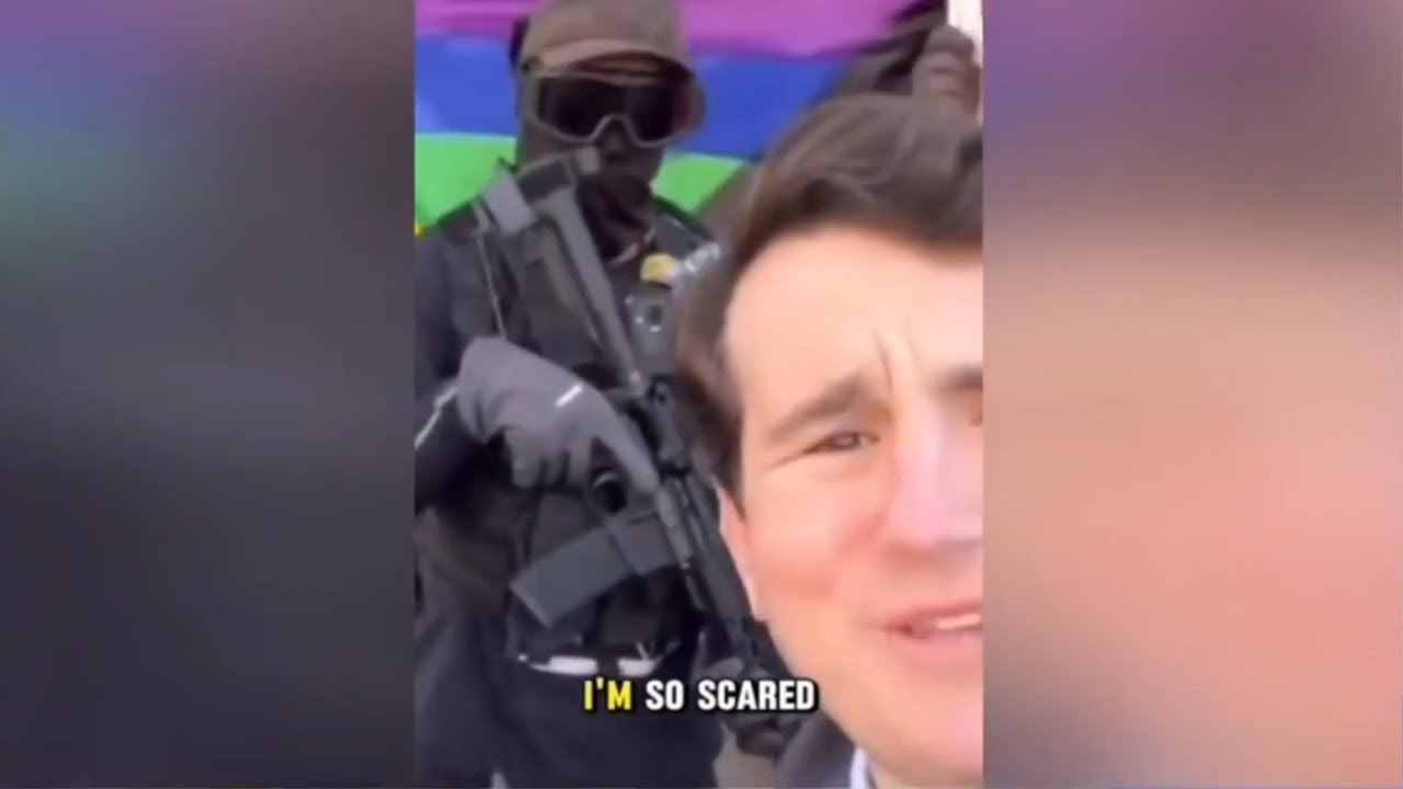 Alex Stein confronts antifa 'cowards' at drag queen storytime event