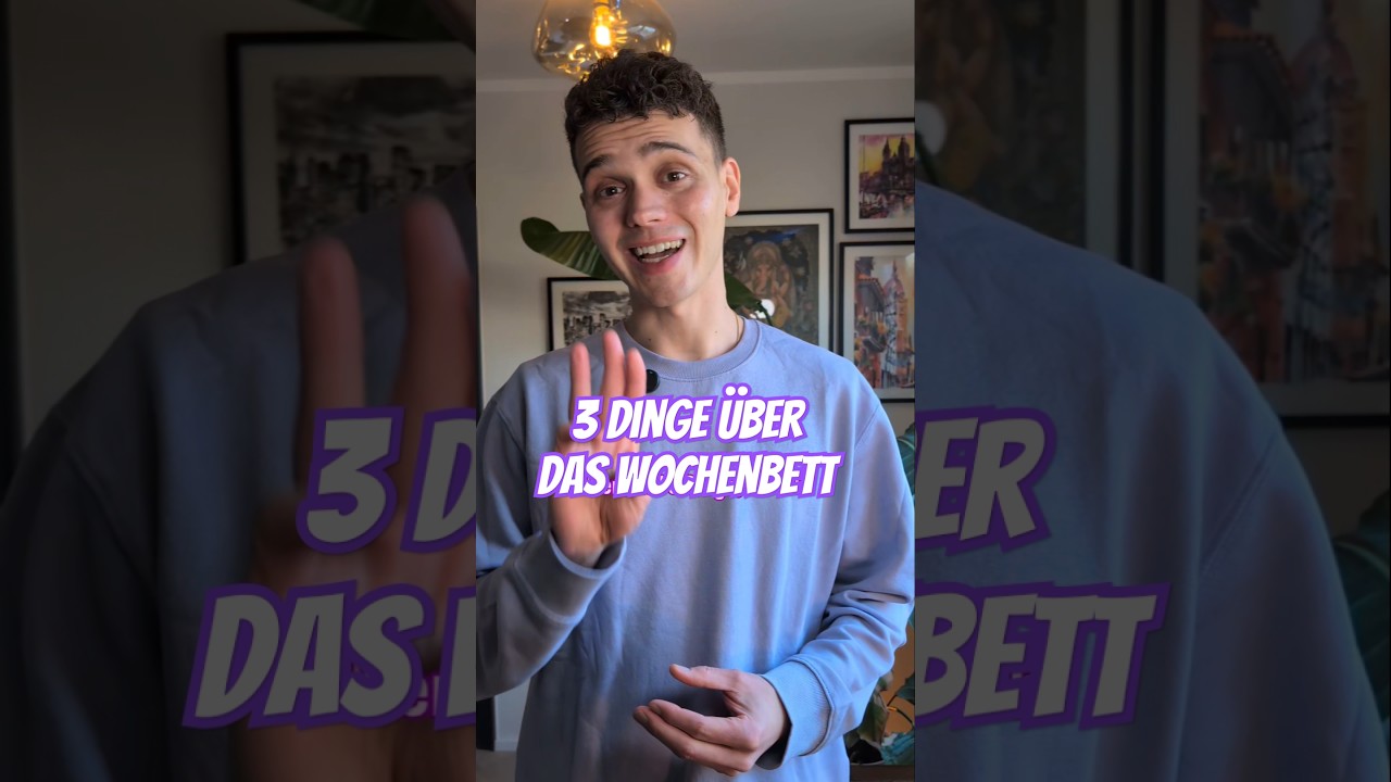 3 DINGE &Uuml;BER DAS WOCHENBETT 👶🛏️ #wochenbett #geburt #schwanger #vater #baby #hebamme #neugeborenes