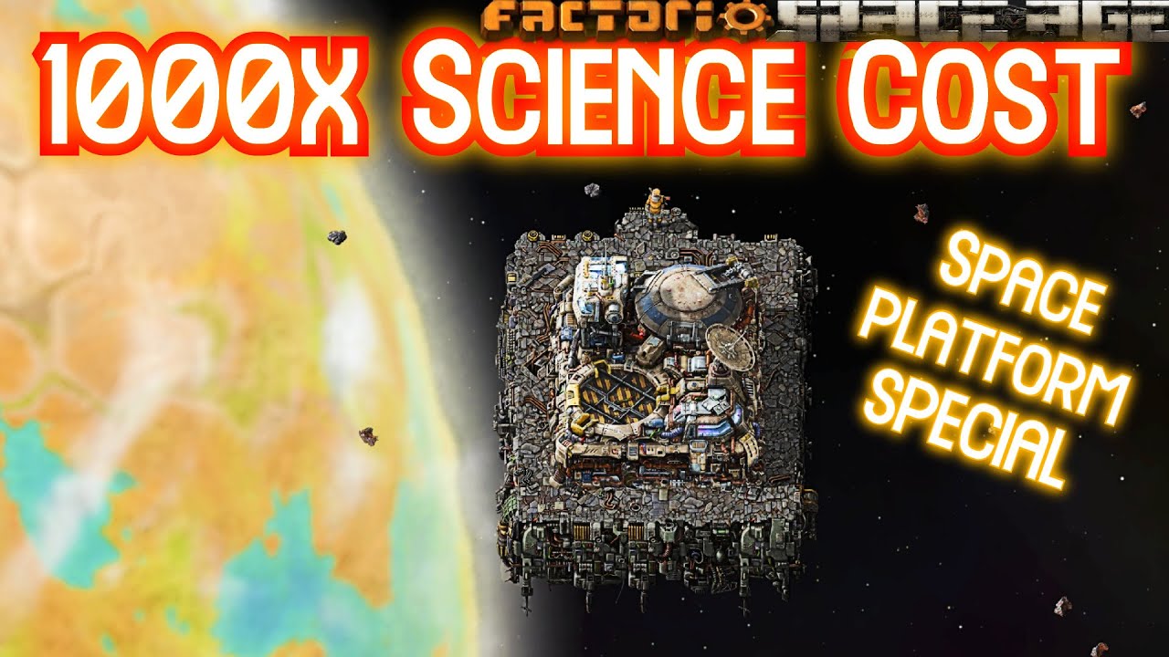 Space Platform Special // Factorio Space Age on 1000x Science Cost