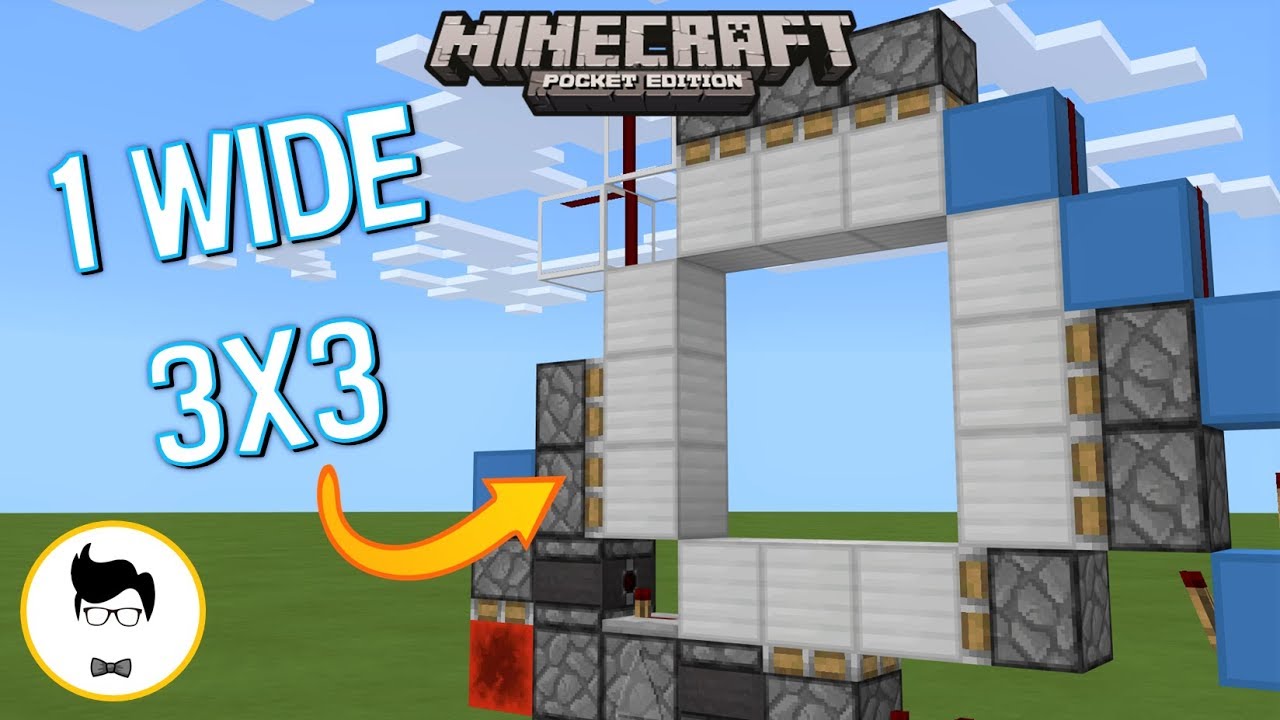 Minecraft BE PERFECT 3X3 PISTON DOOR! (PE/Xbox/Windows10/Switch)