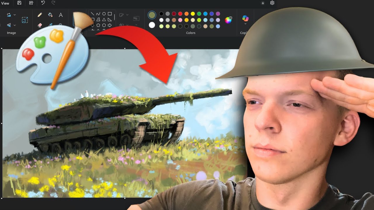 I painted a TANK in MS Paint
