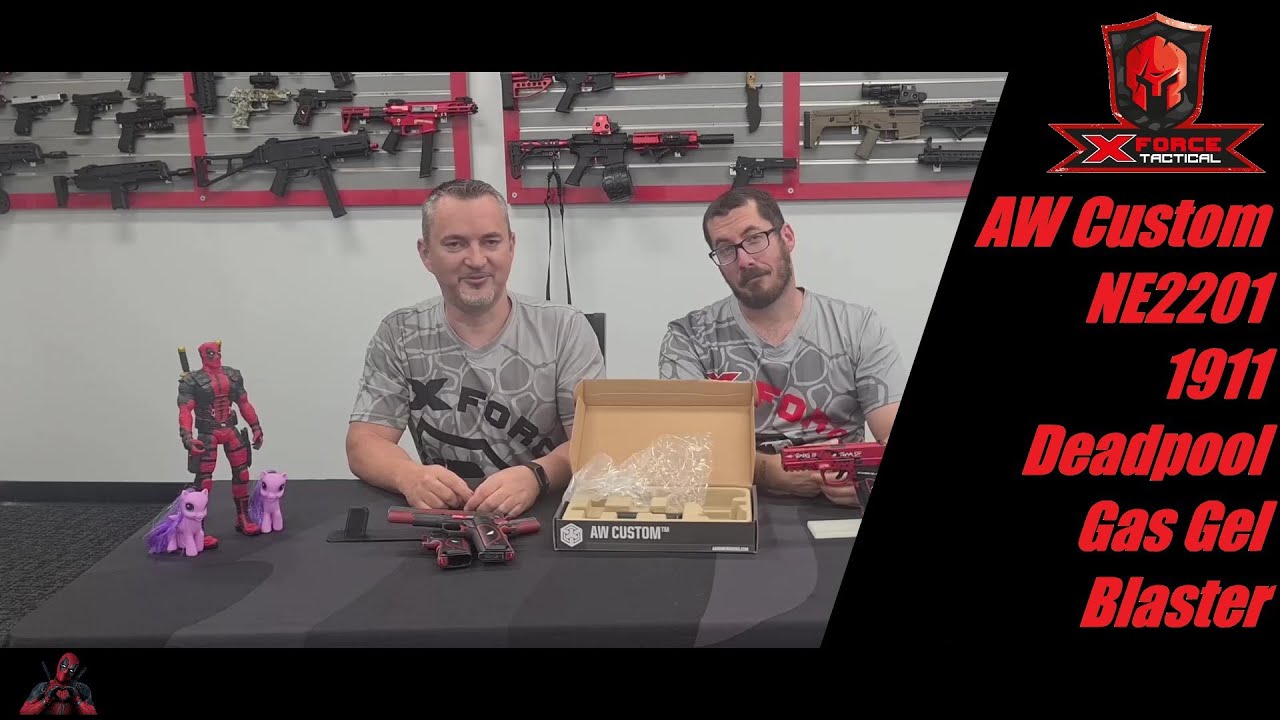 AW Custom NE2201 1911 Deadpool Gas Gel Blaster by X-Force Tactical