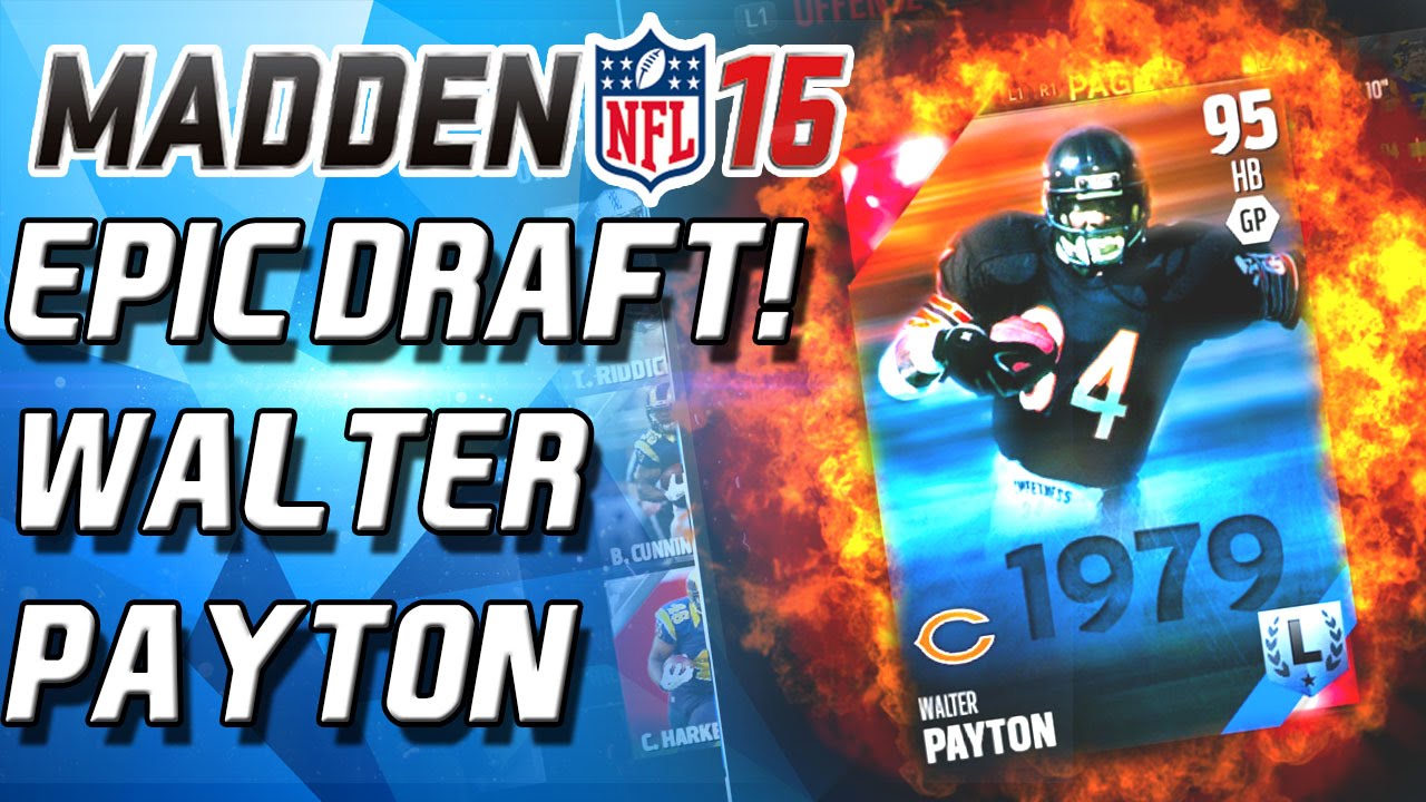 WALTER PAYTON & 24HR SHERMAN! EPIC DRAFT! - Madden 16 Draft Champions