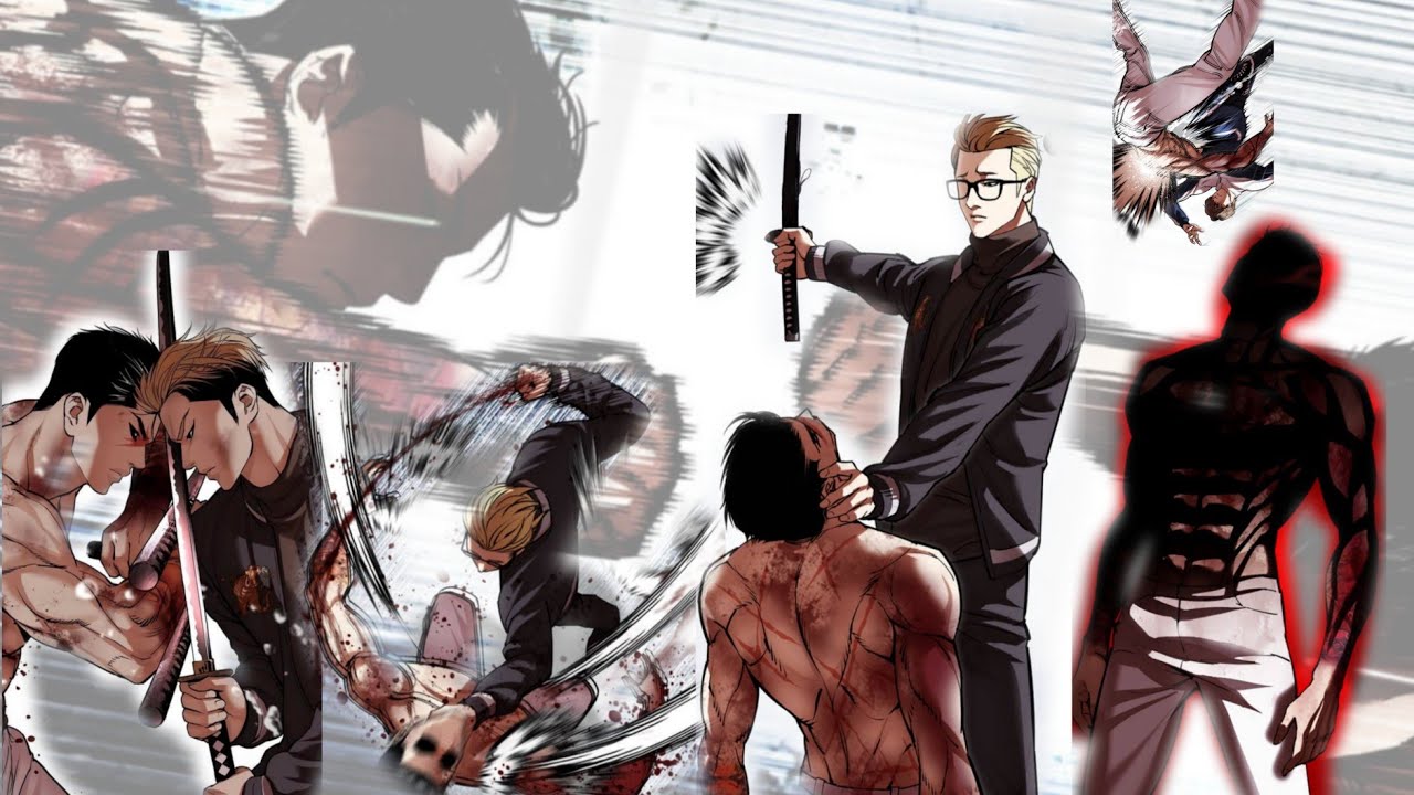 Hunt For Gun Park Arc 🔥 - pure fight scenes 1 vs all 🔥 #lookism 