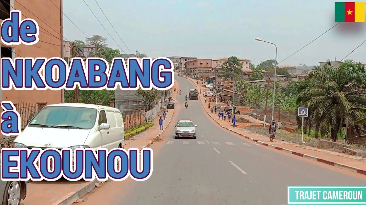 (Yaoundé - Cameroun) Du Carrefour Nkoabang  à Ekounou par Biteng et Nkomo - Trajet Cameroun