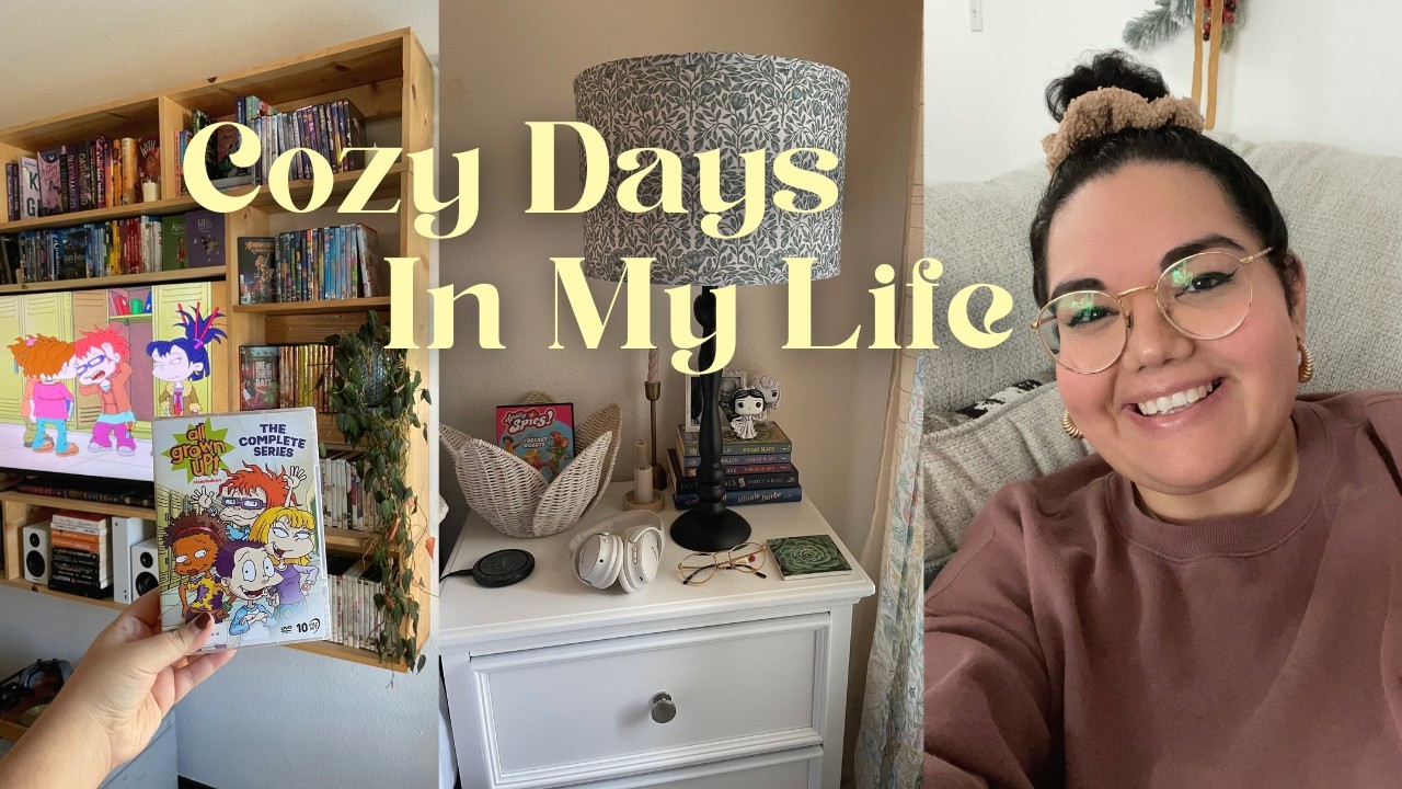 Cozy Days In My Life | physical media tour, early 2000's comfort shows, customizing dvd covers