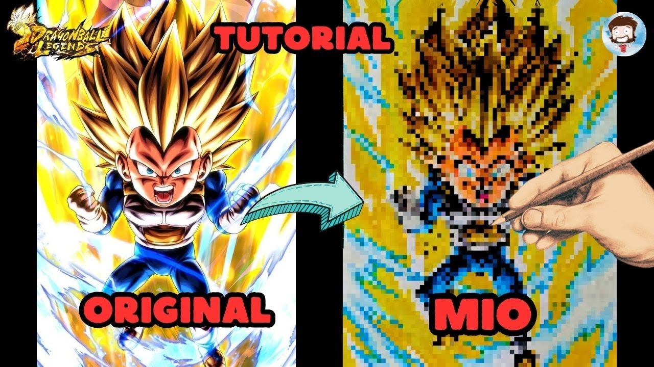 🔥¿PODRÁS DIBUJAR A VEGETA SSJ3 MINI? | TUTORIAL DE DIBUJO PASO A PASO