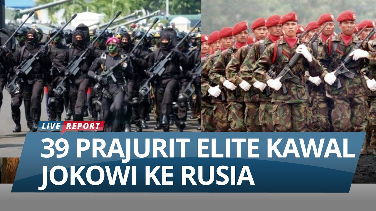 PENGAWALAN PRESIDEN JOKOWI KE TANAH PERANG, Kopassus hingga Denjaka Dikerahkan, Bawa Laras Panjang