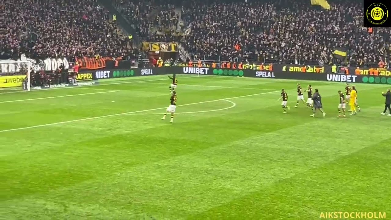 🔥 AIK MIRAKLET – SJUK VÄNDNING! 🔥 #aik #football #ultras #tifo #gnaget #allsvenskan #derby #dif 