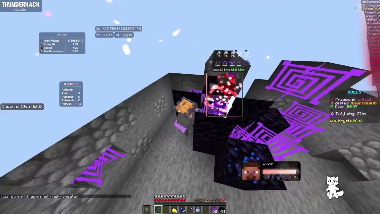 Config na KrystalMc.pl FT.ThunderHack config na dc dc w opisie