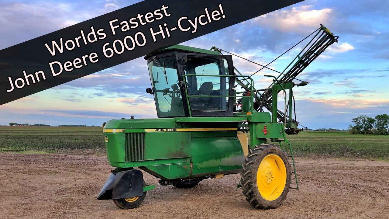 LIFTED John Deere 6000 Sprayer poor mans Hagie