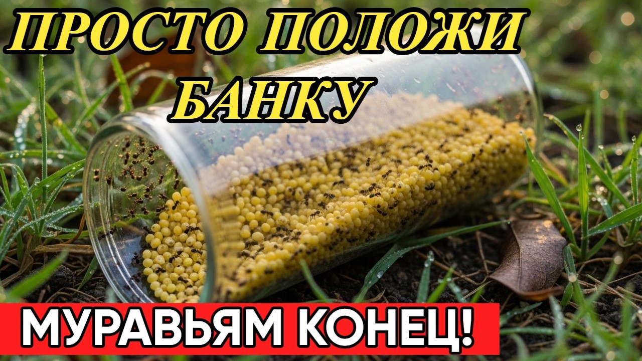 МУРАВЬИ УЙДУТ ЗА 24 ЧАСА. Один стакан этого средства заменит всю химию.